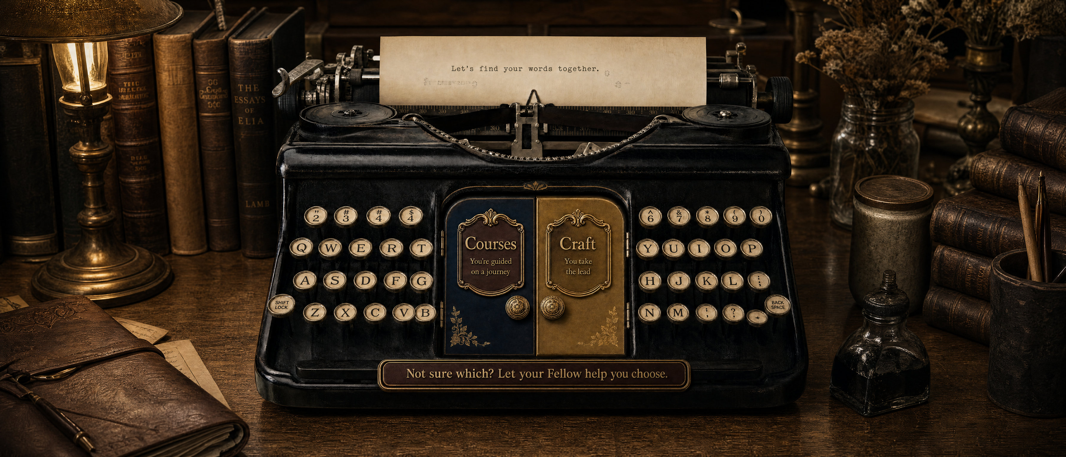 Choose how to begin: Courses or Craft